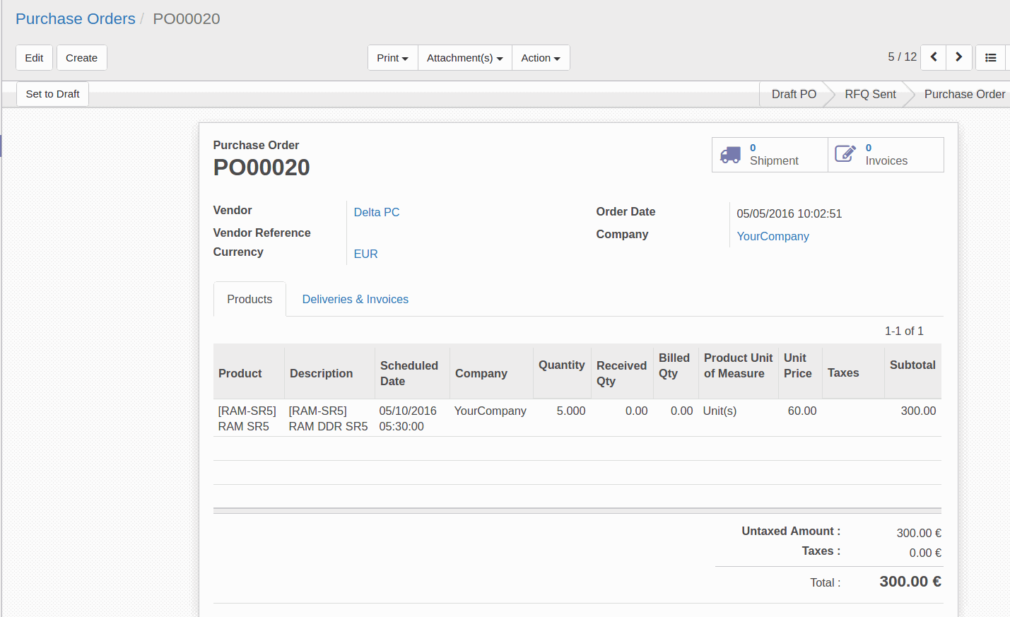 Purchase order